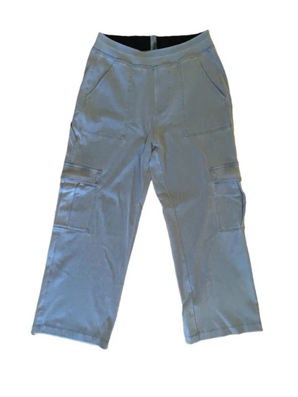 HALARA Light Blue Wide-Leg Cargo Pants